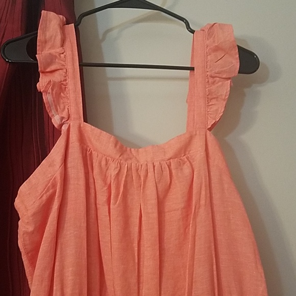 WEEKEND SALE! NWT Coral Linen Dress - Picture 2 of 5
